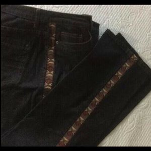 Coldwater Creek Aztec Black Stretch Jeans